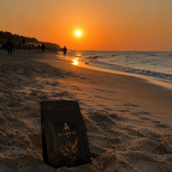 kawa na plaży